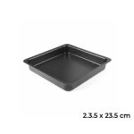 قالب پیتزا آمریکایی مربع 23.5x23.5 سانتی‌متر آلومینیومی روکش تفلون بدون درب